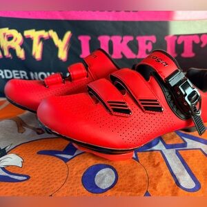 Vicogn Red Cycling Shoes